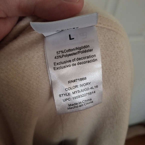 Disney Women's Large Mickey Mouse Full Zip Hoodie Jacket NEW - Picture 9 of 11